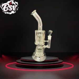 12in Double Chamber Tree Perc W/Bent Neck