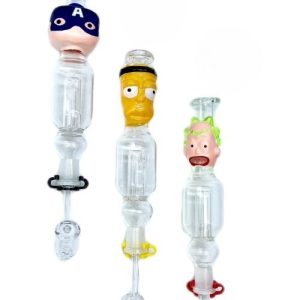 8in Hand Pipe Rig W/ Water Chamber Bart Simpson