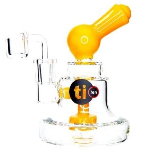 6in Banger Hander W/ Worked Showerhead & Mouthpiece