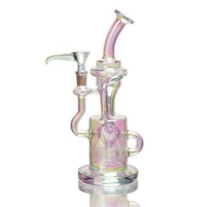 Syfy Iridecent Water Recycler With Shower Head Faberge Egg Perc