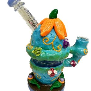 8in Bent Mouth Piece Mushroom And Honey Bees