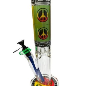 12in Straight Tube W/ Color Down stem Pinch