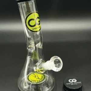 Compton Glass 12in Kick Back Beaker W/ Magnetic Grinder