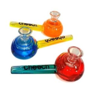 Cheech Double Colored Glycerin Hand Pipe
