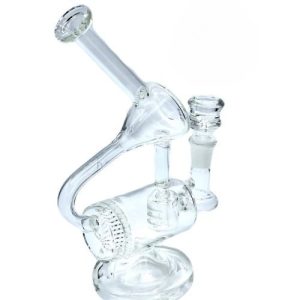9in Ultimate Recylcer Glass W/ Perc And Honey Comb