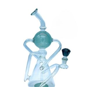 10.5in Ultimate Recycler With Colored Orb & Bent neck