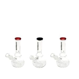 Antidote 8in Chug Waterpipe Red/Black