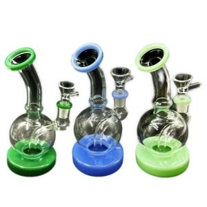 6in Milky Thick Base And Ball Design