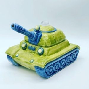 H5.5in W7in Colored Tank Waterpipe