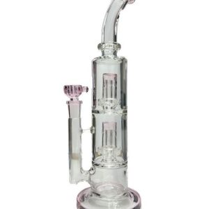 9in Waterpipe Double Chamber With Bent Neck