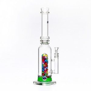 Inex 16in Center Piece Water Pipe Skull Green