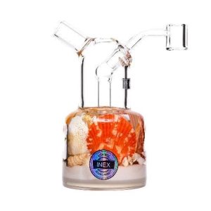 Inex 6in Center Piece Rig W/Banger Ocean White