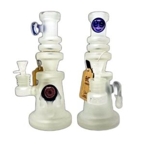 Cheech 9in Frosted Drip Rig With Perc
