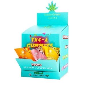 Sticky Green THC-A 5000g Gummy Display Mixed Flavors