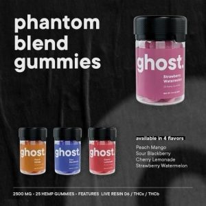 Ghost Phantom Blend Live Resin Gummies 25ct Strawberry Watermelo