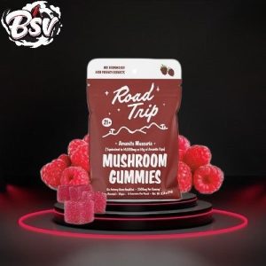 Road Trip Amanita Blend Mushroom Gummies Raspberry