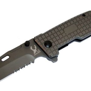 P/K SRTD Blade SS Handle Knife