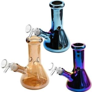 6.5in Electro Plated Heavy Duty Beaker Blue Pearl