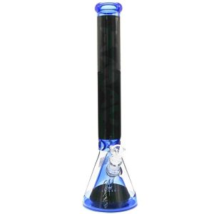 18" Manhattan Pyramid Beaker- Blue and Black