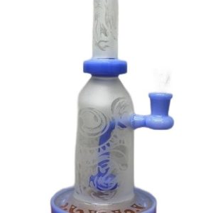 Sandblasted Dragon Waterpipe W/ Bottom Perc
