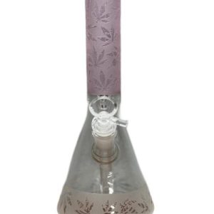 Sandblasted Weed Leaf Waterpipe