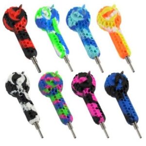 Silicone Honey Comb Pipe/ Nectar Collector