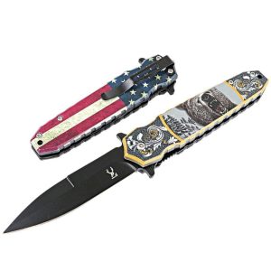 TheBoneEdge 8" Bear Spring Assisted Folding Knife Tactical Rescu