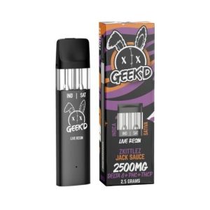 Geek'd 2.5g Disposable Duel Port Zkittlez/Jack Sauce