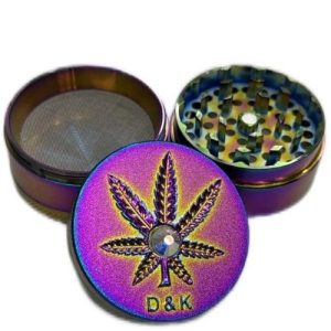 Radiant Cannabis Leaf Grinder 4pc