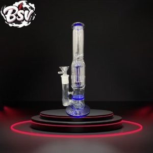 10in Dark Blue Percolator Waterpipe