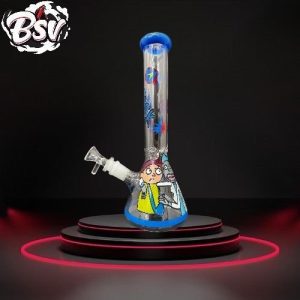 Rick And Morty Blue Accent Waterpipe