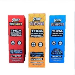 Puro Exotics THC-A Diamond 2g Pre Rolls Papaya Kush