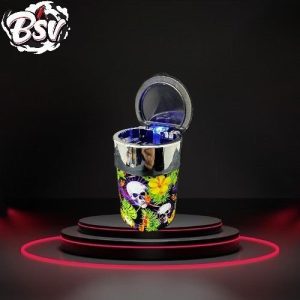 Ashtray Cup LED Skull And Leaves