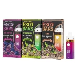 Esco Bar 3g Live Resin D8 Mix Disposable Strawberry Napalm Hybri
