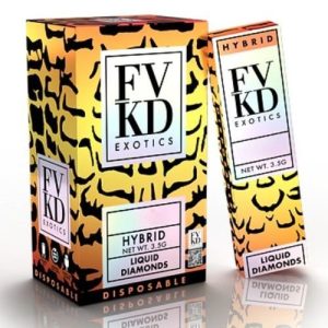 FVKD Exotics Liquid Diamonds D8 3.5g Disposable Strawberry Lemon