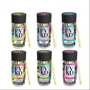 FVKD Exotics THC-A Liquid Diamonds Pre-Rolls 5ct Raspberry