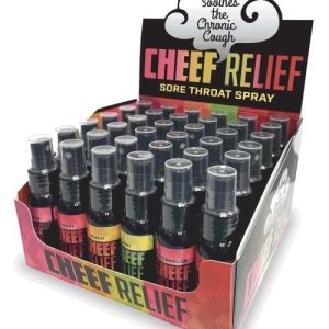 Cheef Relief Sore Throat Spray Display