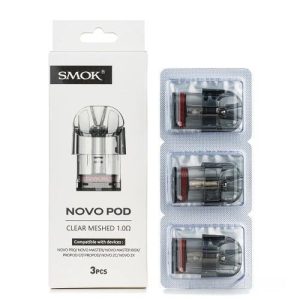 Smoke Novo Replacement Pod Clear Meshed 1.0 3ct
