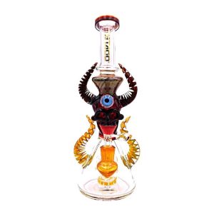 Tataoo C16 Horned Monster Head 11.5 Inch  Glass Water Pipe
