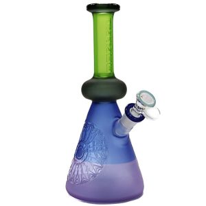 Tataoo C104 9.5 Inch Sand Blasted Purple, Blue, and Green