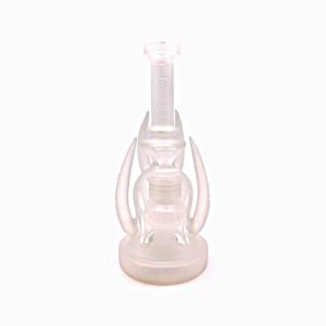 Lookah C215 Tataoo Frosted Horned 9.5 Inch Glass Water Pipe