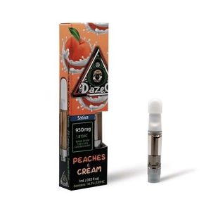 Dazed D8 1 Gram Cartridge Peaches N Cream Sativa 950MG
