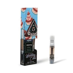 Dazed D8 1 Gram Cartridge Wedding Cake Hybrid 950MG