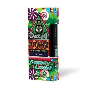 Dazed Titanz 2 Gram D8 Disposable Candy Land Sativa