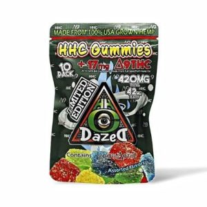 Dazed HHC/D9THC Gummy 42MG/ Gummy 10 Pack
