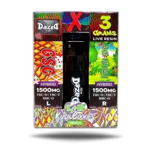 Dazed 3g Dual Chamber Disposable OG Kush+GSC Kush Cookies