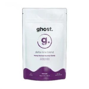 Ghost 1000mg D9 CBD Gummies 20ct Sour Apple
