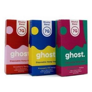 Ghost Blissful Blend 7g THC-A Disposable Lemon Cake Indica