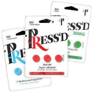 Pressed &-Hydroxy Kratom Tablets Red OH 3ct