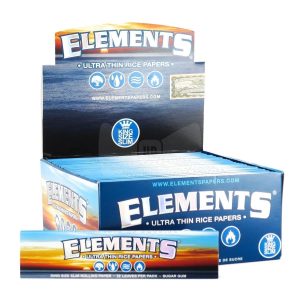Elements King Slim Blue Papers 50 Booklets/ Box